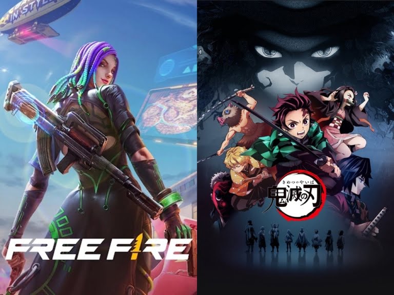 Bocoran kolaborasi Free Fire x Demon Slayer. (photo/dok.Garena/dok.Ufotable)