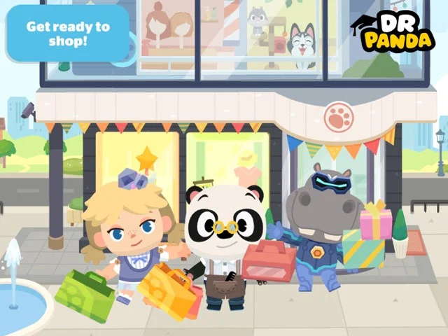 Game anak anak - bangun rumah, Dr. Panda Town: Mall. (photo/Istimewa)
